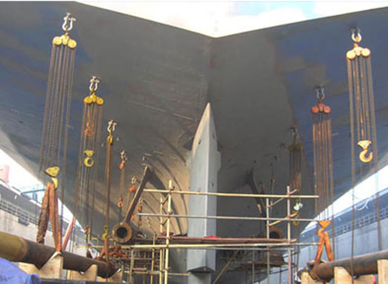 起重葫蘆在船舶制造中的應用案例02